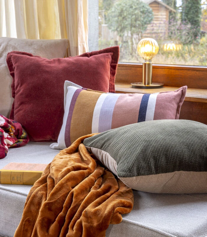 Plaid Polyester Flannel Shaved Ginger Glazed 2 Plaid Polyester Flannel Shaved Ginger Glazed - Afbeelding 2