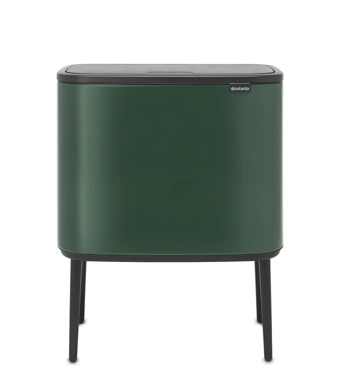 Brabantia Bo Touch Bin, 3 X 11L - Pine Green 1 Brabantia Bo Touch Bin, 3 X 11L - Pine Green