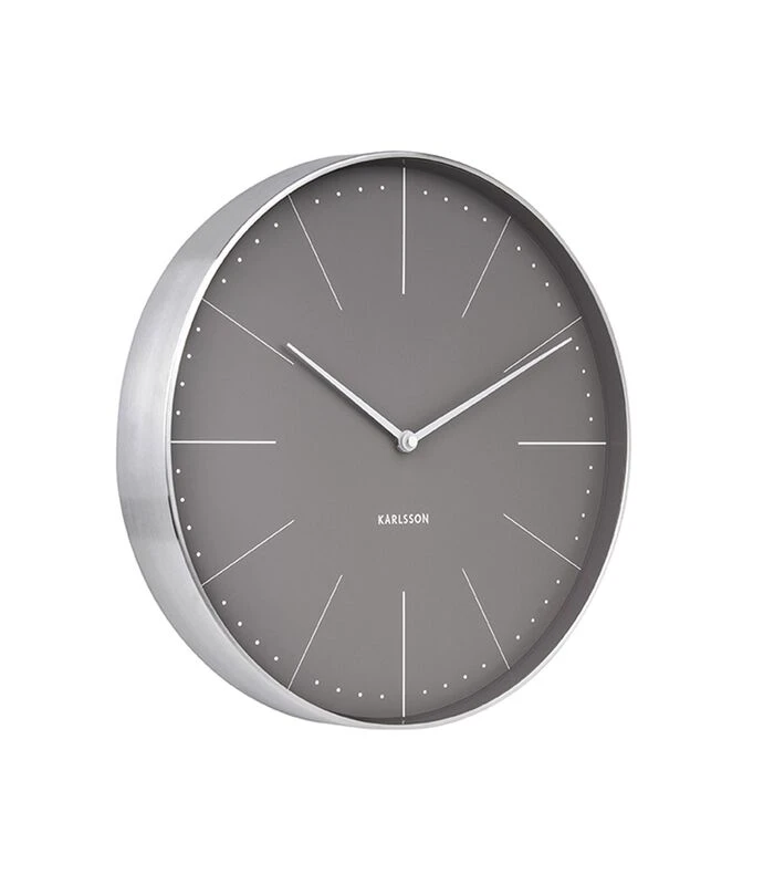 Karlsson Wandklok Normann Station - Warm Grijs, Geborsteld Case - Ø37,5cm 3 Karlsson Wandklok Normann Station - Warm Grijs, Geborsteld Case - Ø37,5cm - Afbeelding 3