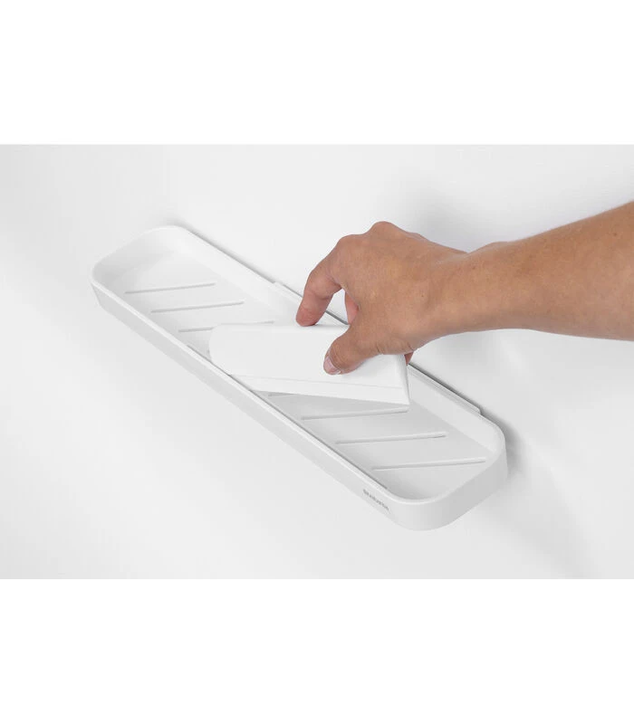 Brabantia MindSet Doucheplanchet Met Wisser - White 3 Brabantia MindSet Doucheplanchet Met Wisser - White - Afbeelding 3