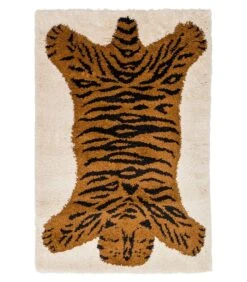 Kindertapijt Shaggy Tijger
