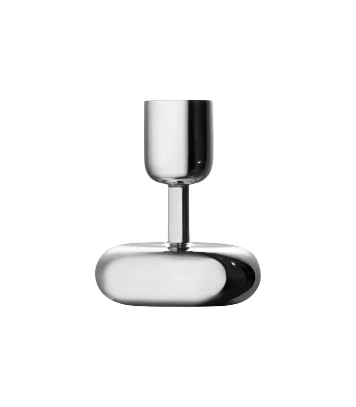 Iittala Nappula Kaarsenstandaard 107mm Steel 1 Iittala Nappula Kaarsenstandaard 107mm Steel