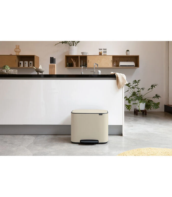 Brabantia Bo Pedaalemmer, 1 Binnenemmer, 36 Liter - Soft Beige 4 Brabantia Bo Pedaalemmer, 1 Binnenemmer, 36 Liter - Soft Beige - Afbeelding 4