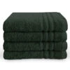 Handdoek 50 X 100 Cm Donker Groen - 6 Stuks