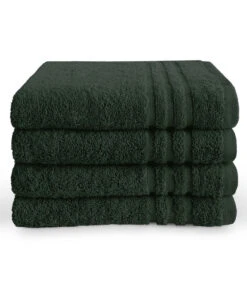 Handdoek 50 X 100 Cm Donker Groen - 6 Stuks