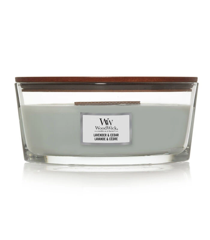 WoodWick Kaars Lavender & Cedar Ellipse 1 WoodWick Kaars Lavender & Cedar Ellipse