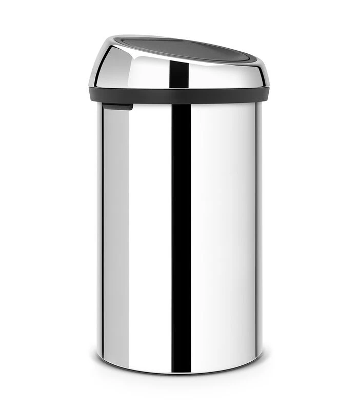 Brabantia Touch Bin Afvalemmer, 60 Liter - Brilliant Steel 3 Brabantia Touch Bin Afvalemmer, 60 Liter - Brilliant Steel - Afbeelding 3
