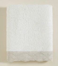 Gezichtshanddoek Border 50x90 Cm Ecru