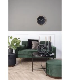 PRESENT TIME Kandelaar Rings - Polyresin - Zwart - 38x14,5x30cm -Dagelijkse Boodschappen Winkel d275a742eb7f4babb4f0f19c19d108e8