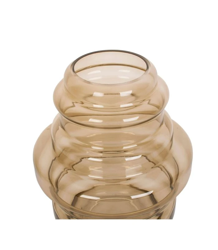 PRESENT TIME Vaas Distinct - Glas Zandbruin - Ø20x25cm 3 PRESENT TIME Vaas Distinct - Glas Zandbruin - Ø20x25cm - Afbeelding 3