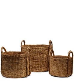 Dagelijkse Boodschappen Winkel 39 Mand San Blas Naturel - Set 3 Stuks