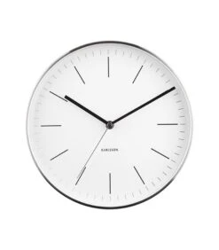 Karlsson Wandklok Minimal - Wit, Nikkel Behuizing - Ø27,5cm 7 Karlsson Wandklok Minimal - Wit, Nikkel Behuizing - Ø27,5cm -Dagelijkse Boodschappen Winkel d6072ac74d894c61887fc3621fd88bee