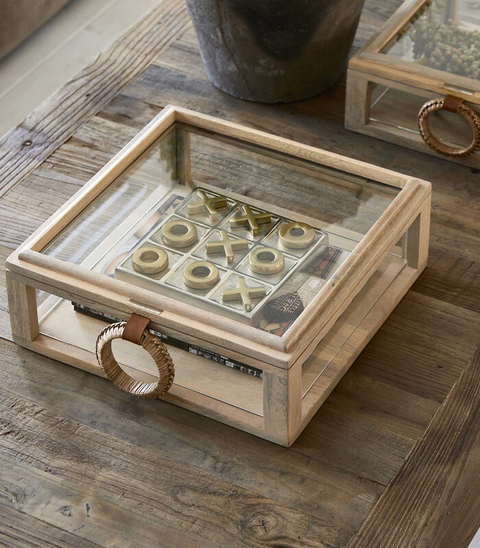 Vitrine Box, Opbergkist Klein Met Handvat - Canggu - Lichtbruin 2 Vitrine Box, Opbergkist Klein Met Handvat - Canggu - Lichtbruin - Afbeelding 2