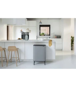 Brabantia Bo Touch Bin Hi, 2 X 30L - Mineral Concrete Grey -Dagelijkse Boodschappen Winkel d6e4473daaee4045926972e7aadbb20c