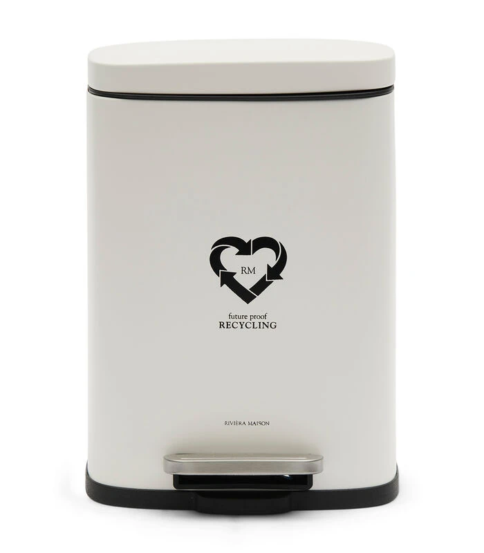 Afvalbak Prullenbak Badkamer 5 Liter - Recycling S - Wit 1 Afvalbak Prullenbak Badkamer 5 Liter - Recycling S - Wit