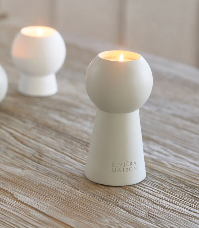 Waxinelichthouder Rond, Theelichthouder - Oriental Pearl - Mat Beige 2 Waxinelichthouder Rond, Theelichthouder - Oriental Pearl - Mat Beige - Afbeelding 2