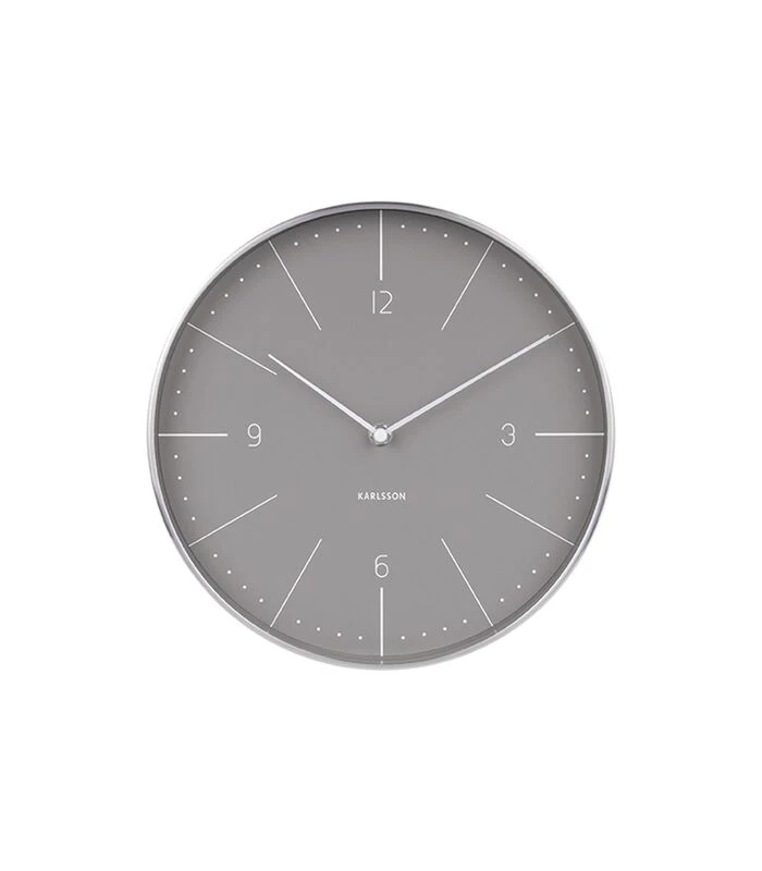Karlsson Wandklok Normann Numbers - Warm Grijs - Ø27,5cm 1 Karlsson Wandklok Normann Numbers - Warm Grijs - Ø27,5cm