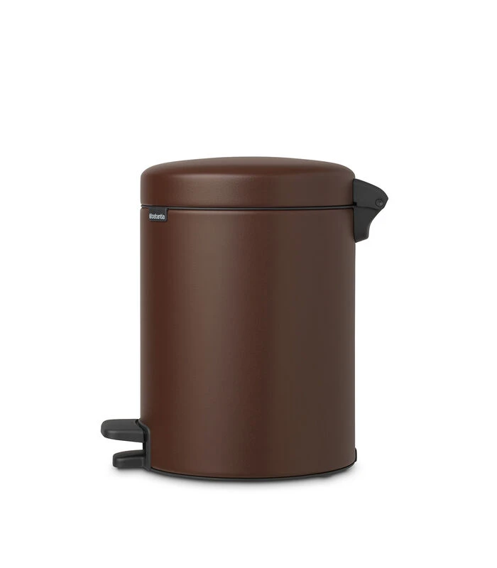 Brabantia NewIcon Pedaalemmer, 5 Liter - Mineral Cosy Brown 2 Brabantia NewIcon Pedaalemmer, 5 Liter - Mineral Cosy Brown - Afbeelding 2