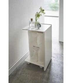 Yamazaki Toiletpaper Holder With Caster - Tower - White -Dagelijkse Boodschappen Winkel db09645e2eee46a1975b3ac7b8efba63