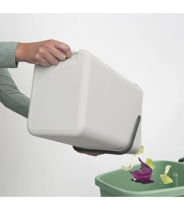 Brabantia Sort & Go Afvalemmer, 16 Liter - Light Grey 4 Brabantia Sort & Go Afvalemmer, 16 Liter - Light Grey - Afbeelding 4