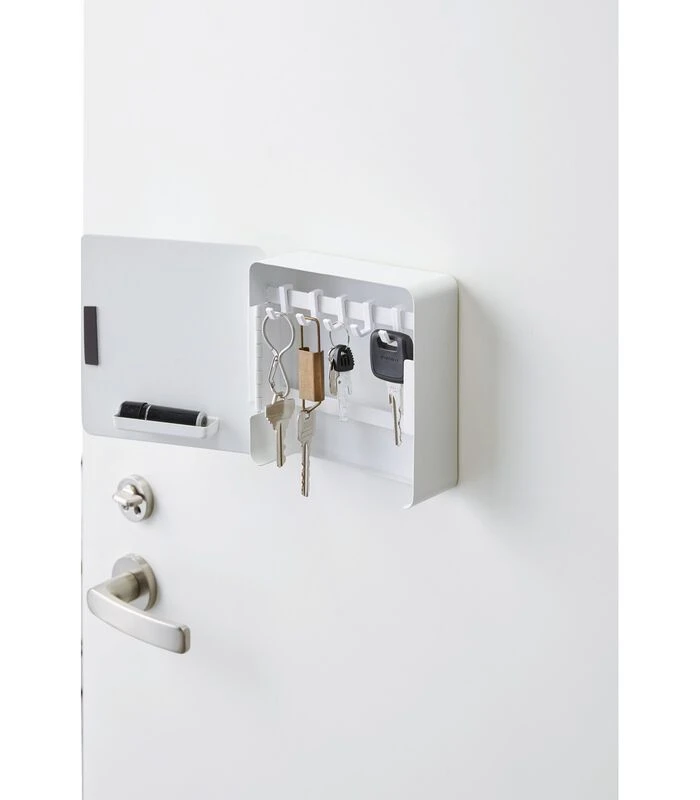 Yamazaki Magnetic Key Box - Tower - White 5 Yamazaki Magnetic Key Box - Tower - White - Afbeelding 5
