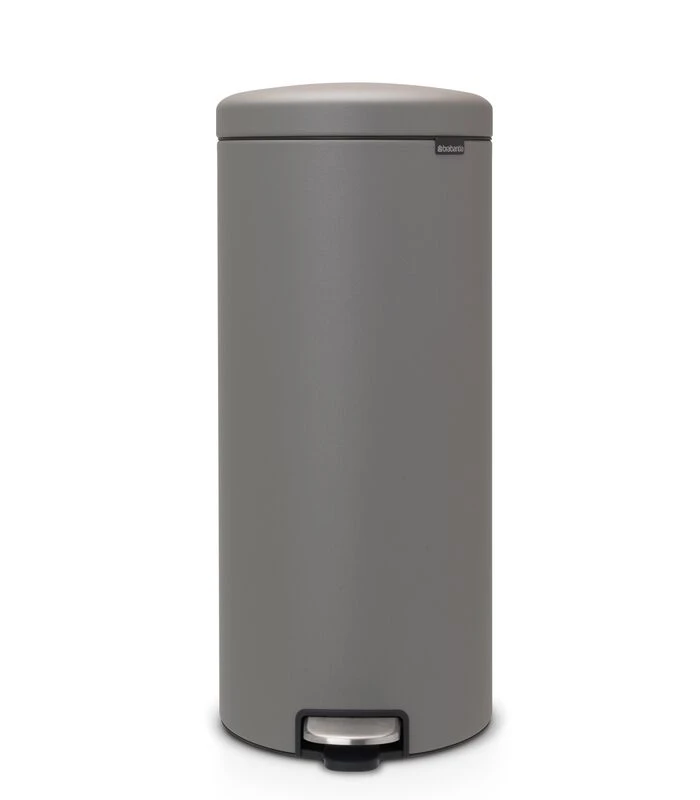 Brabantia NewIcon Prullenbak - 30 L - Mineral Concrete Grey 1 Brabantia NewIcon Prullenbak - 30 L - Mineral Concrete Grey