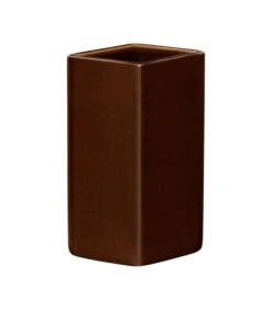 Iittala Ruutu Ceramic Vaas 180mm Bruin
