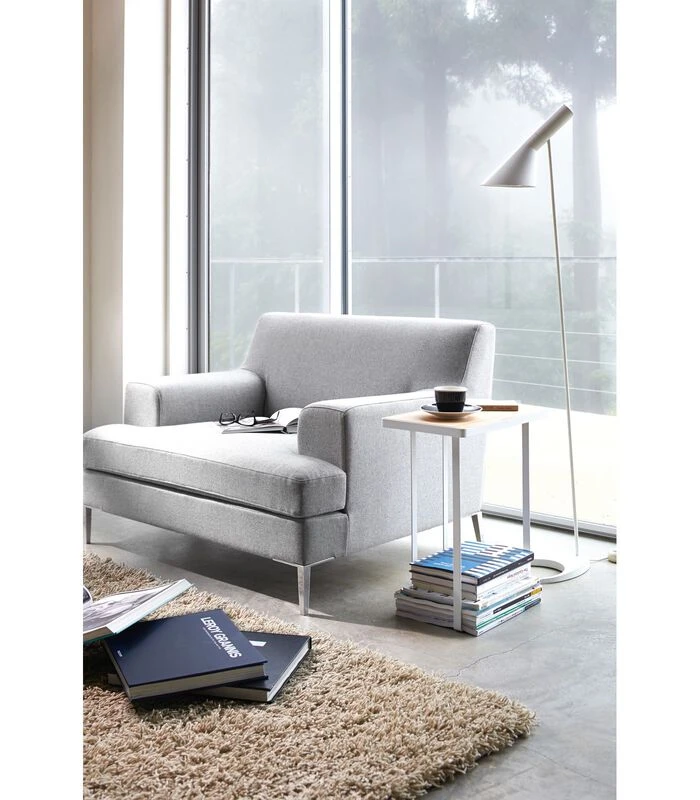 Yamazaki Magazine Rack & Table - Tower - White 2 Yamazaki Magazine Rack & Table - Tower - White - Afbeelding 2