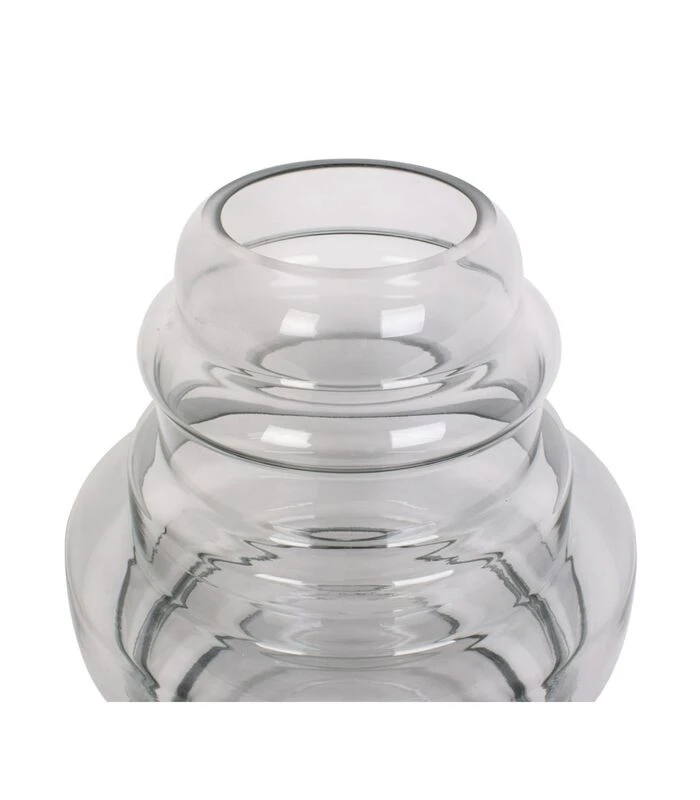 PRESENT TIME Vaas Distinct - Large - Glas Donkergrijs - Ø25x30cm 3 PRESENT TIME Vaas Distinct - Large - Glas Donkergrijs - Ø25x30cm - Afbeelding 3