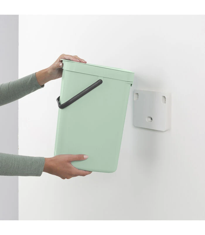 Brabantia Sort & Go Afvalemmer, 12 Liter - Jade Green 3 Brabantia Sort & Go Afvalemmer, 12 Liter - Jade Green - Afbeelding 3