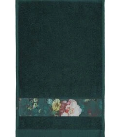 ESSENZA FLEUR - Gastendoek - Donkergroen