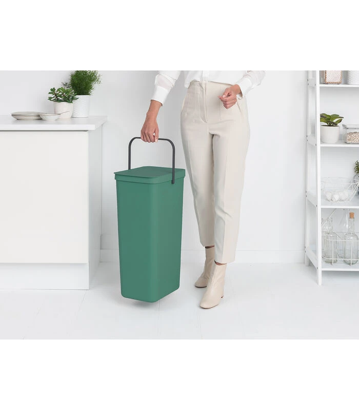 Brabantia Sort & Go Afvalemmer, 40 Liter - Fir Green 3 Brabantia Sort & Go Afvalemmer, 40 Liter - Fir Green - Afbeelding 3