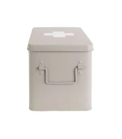 PRESENT TIME Medicijnkist - Large - Metaal Mat Warm Grijs - 31,5x19x21cm -Dagelijkse Boodschappen Winkel e333d63d48874b75b51ede3106ec0188