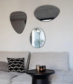 Stone Small - Spiegel - Zwart