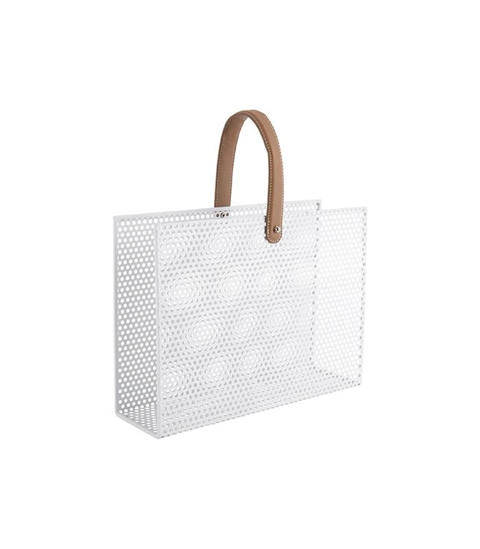 PRESENT TIME Tijdschriftenrek Perky Mesh - IJzer Wit - 30x33x9cm 3 PRESENT TIME Tijdschriftenrek Perky Mesh - IJzer Wit - 30x33x9cm - Afbeelding 3