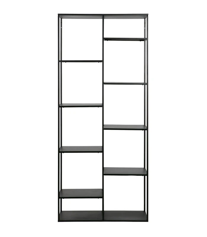 Exclusive June Rek - Metaal - Zwart - 195x85x35 2 Exclusive June Rek - Metaal - Zwart - 195x85x35 - Afbeelding 2