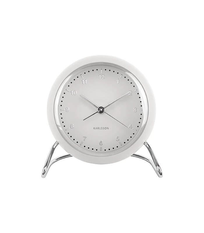 Karlsson Wekker Val ABS - Wit - 11x11x9cm 1 Karlsson Wekker Val ABS - Wit - 11x11x9cm