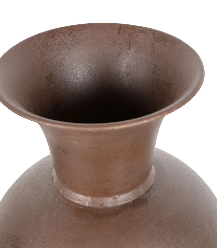 Exclusive Kari Vaas L - Metaal - Bruin - 60x17x17 4 Exclusive Kari Vaas L - Metaal - Bruin - 60x17x17 - Afbeelding 4