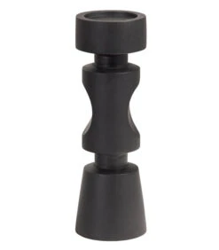 Midi Kandelaar - Mangohout - Zwart - 36x12x12 -Dagelijkse Boodschappen Winkel e8074ed4053940fda7b234a1ac97269c