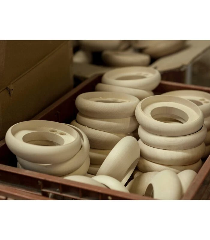 TOUPIE - Wandklok Van Hout En Beton Met Zwarte Wijzers 2 TOUPIE - Wandklok Van Hout En Beton Met Zwarte Wijzers - Afbeelding 2