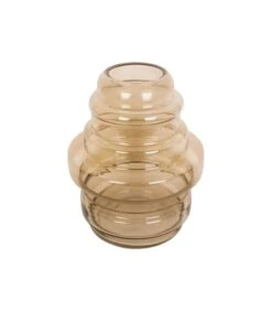 PRESENT TIME Vaas Distinct - Large - Glas Zandbruin - Ø25x30cm