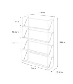 Yamazaki Shoe Rack - Slim 4 - White -Dagelijkse Boodschappen Winkel ec5db60c5366439ba27c9a11dfc723e8