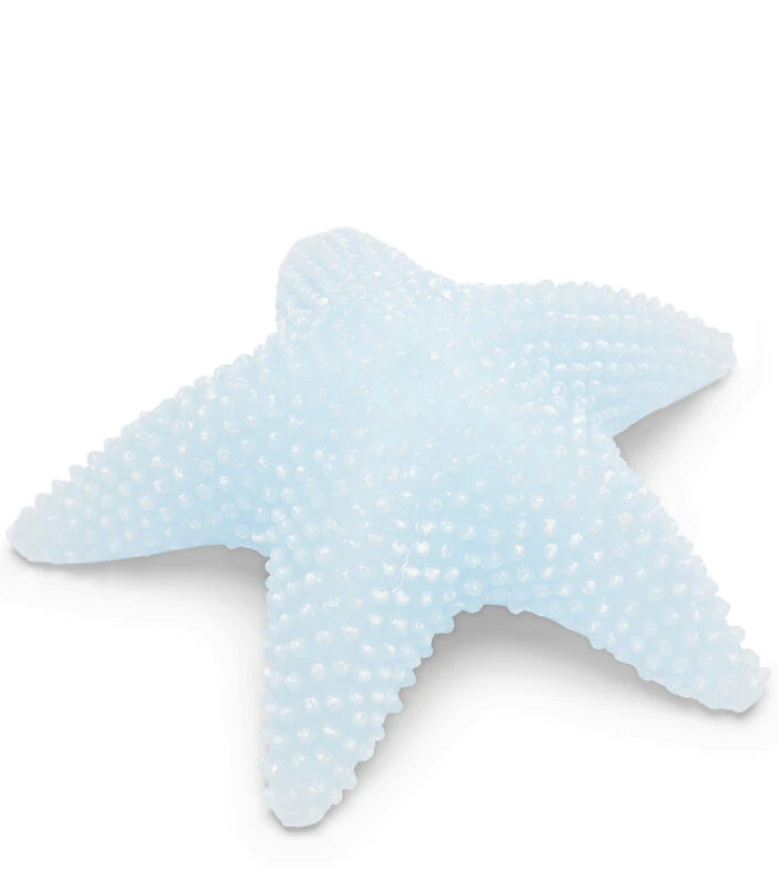 Kaars, Decoratieve Stompkaars Zeester - Starfish - Lichtblauw 1 Kaars, Decoratieve Stompkaars Zeester - Starfish - Lichtblauw