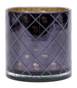 Windlicht RM Flower Donker Blauw