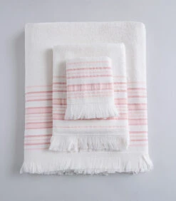 Badhanddoek Derin 100x150 Cm Ecru/Lichtroze -Dagelijkse Boodschappen Winkel eefaa87bffc14373b3414335cf7855d5