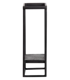 WOOOD Wandrek Verticaal Buiten Febe - Metaal - Zwart - 60x40x20 -Dagelijkse Boodschappen Winkel ef5164df6abf4e5fb5a62568df9f8a6d