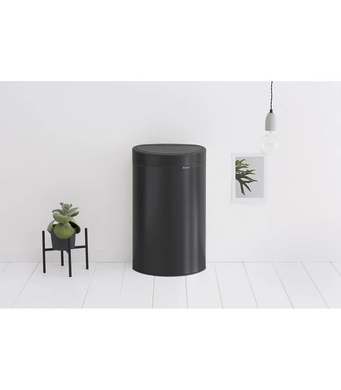Brabantia Touch Bin New Afvalemmer, 40 Liter, Matt Black 4 Brabantia Touch Bin New Afvalemmer, 40 Liter, Matt Black - Afbeelding 4