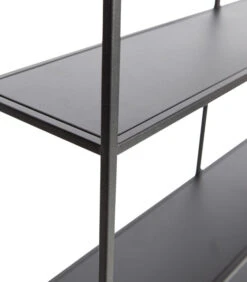 WOOOD Meert Vakkenkast - Metaal - Zwart - 75x75x15 -Dagelijkse Boodschappen Winkel f19bc564d9db4fc1816f38e29c9b4f9b