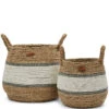 Opbergmanden - Ocean Breeze Basket - Naturel - Set 2 Stuks