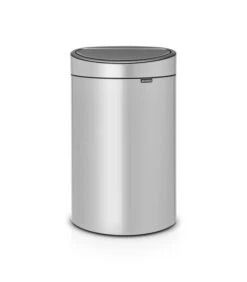 Brabantia Touch Bin New Afvalemmer, 40 Liter, Metallic Grey